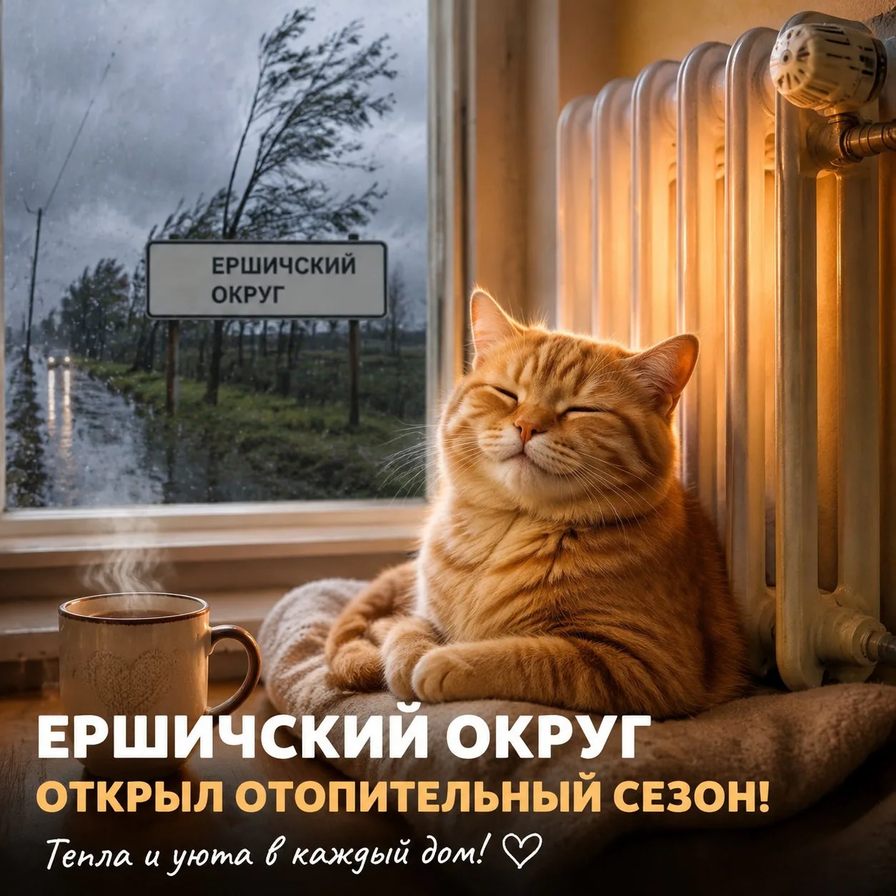 Тепло в Ершичский округ! 🔥