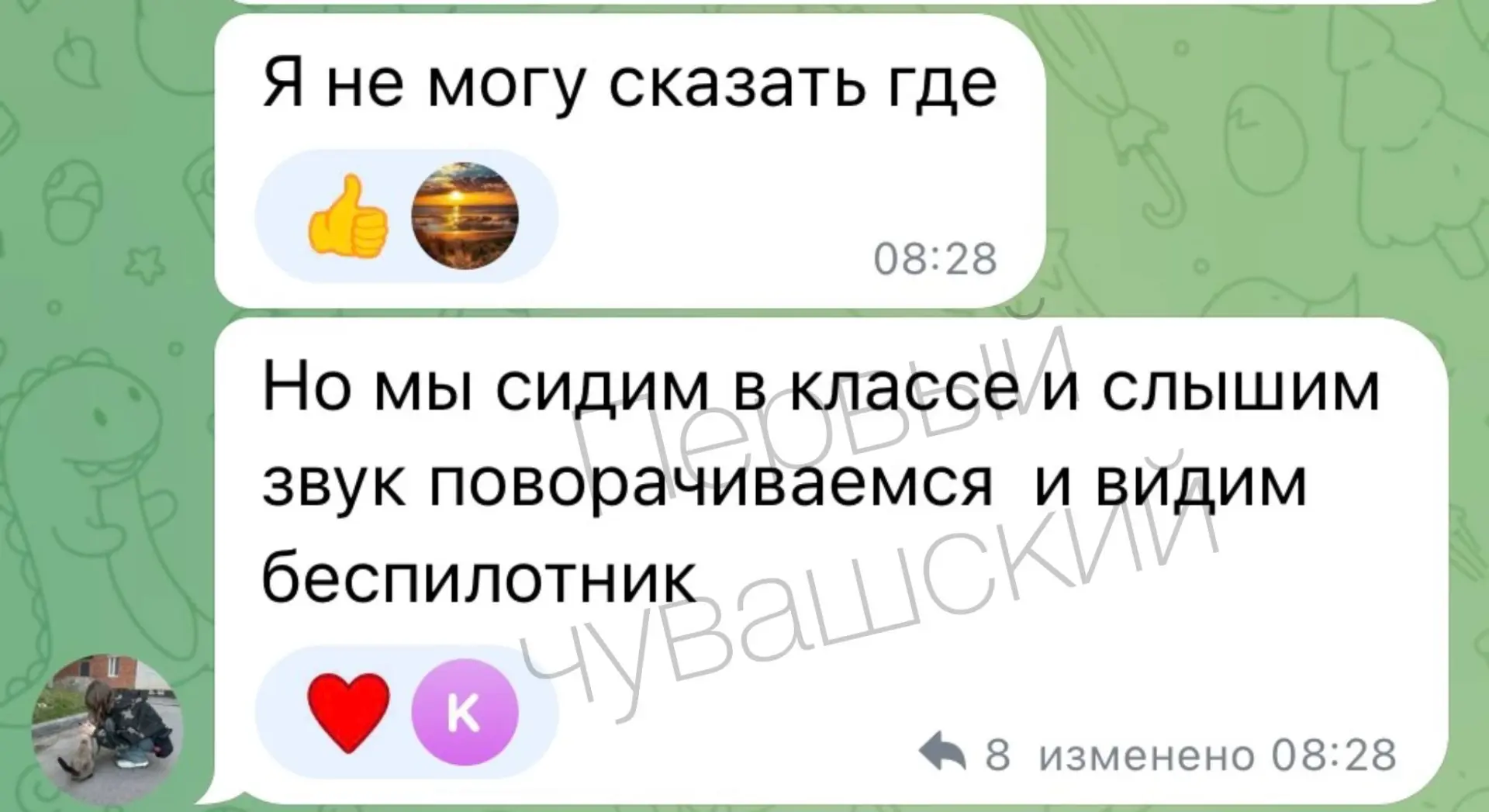 ❗️Дети пишут, что БПЛА пролетел прямо около их школы.