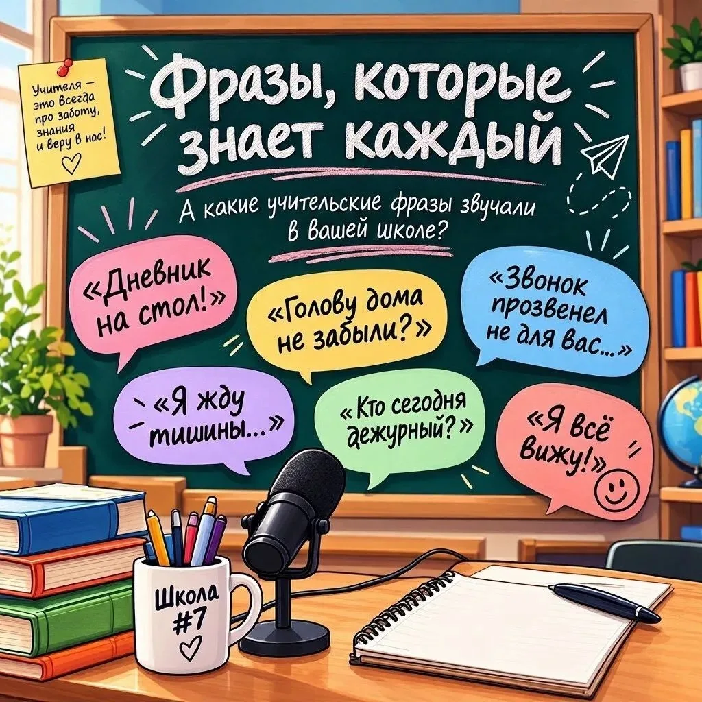 🎓 Ко Дню учителя мы подготовили особенную подборку — «Фразы, которые знает каждый»! 😊