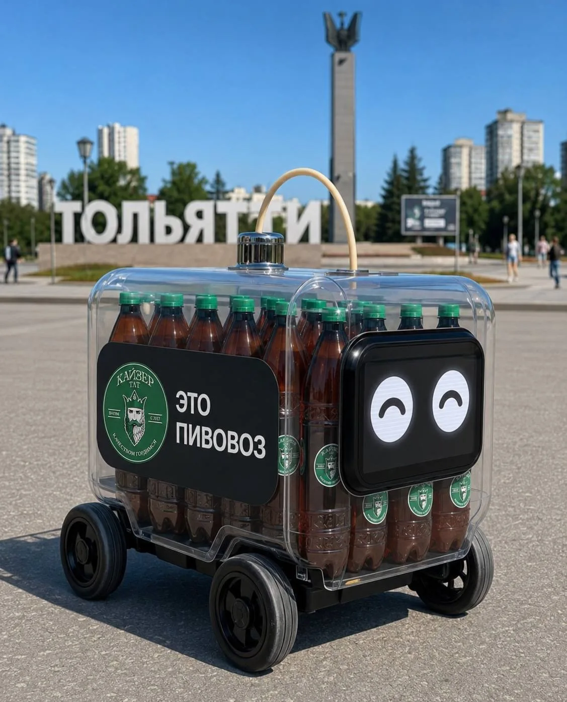 ВНИМАНИЕ💚

Мы случайно создали идеального робота - Кайзервоз 

Основные функции: 
✅привозит пиво Ка