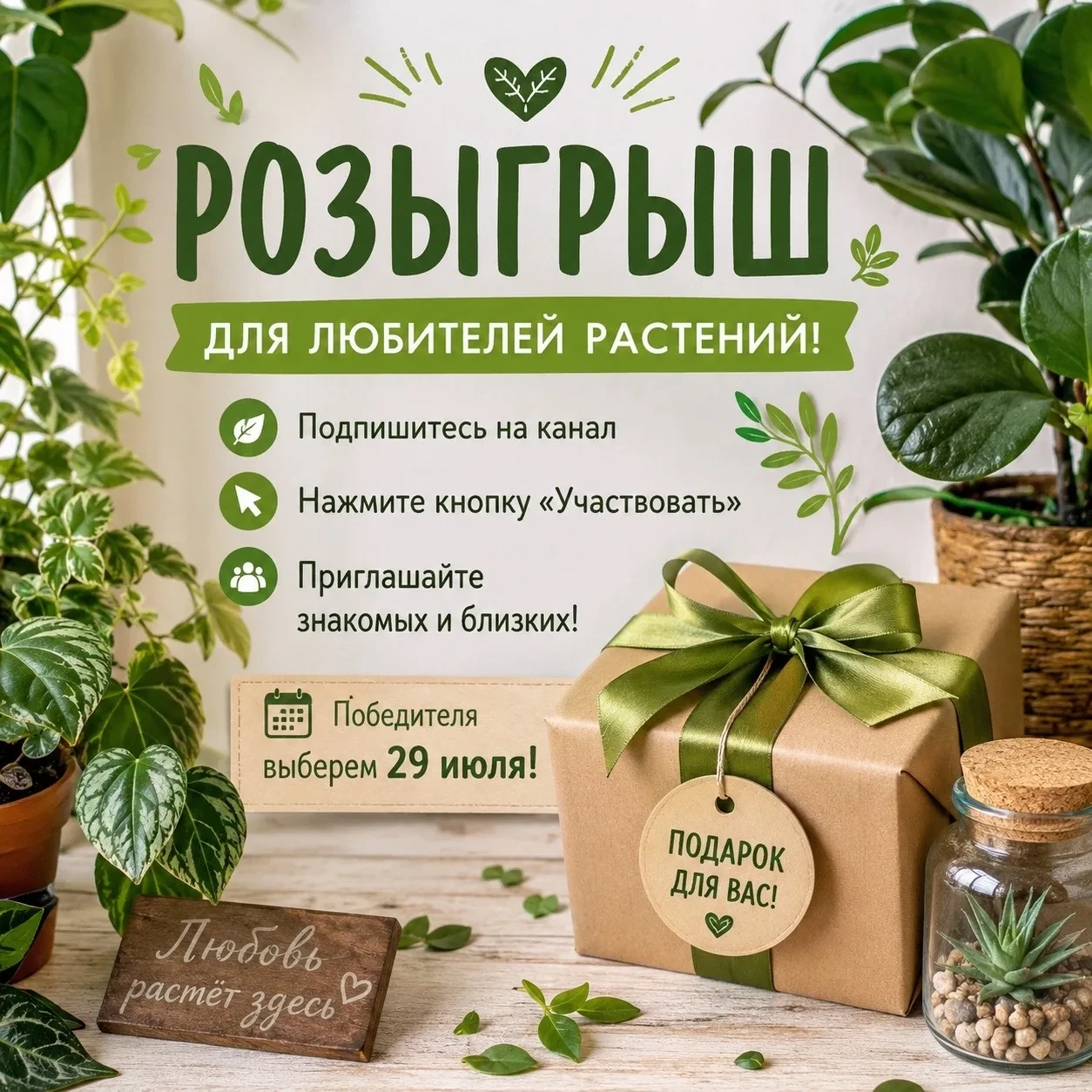 🎉🌿 РОЗЫГРЫШ ПОДАРКОВ ОТ НАШИХ УЧАСТНИЦ! 🌿🎉