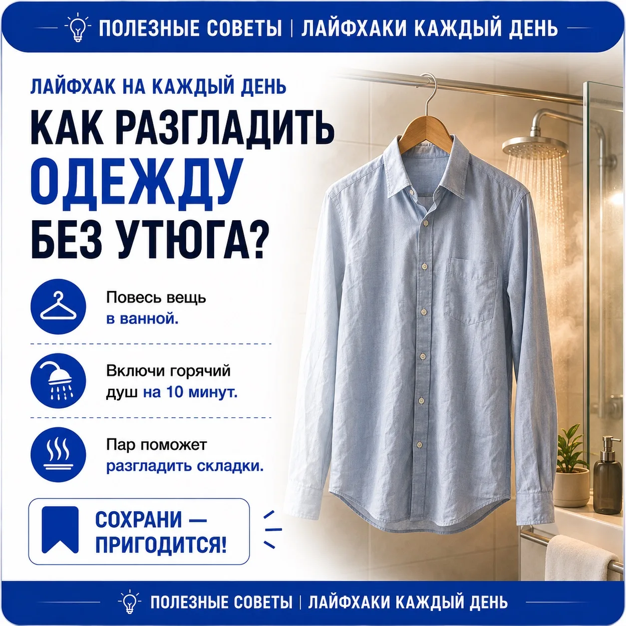 👕 Как разгладить одежду без утюга?