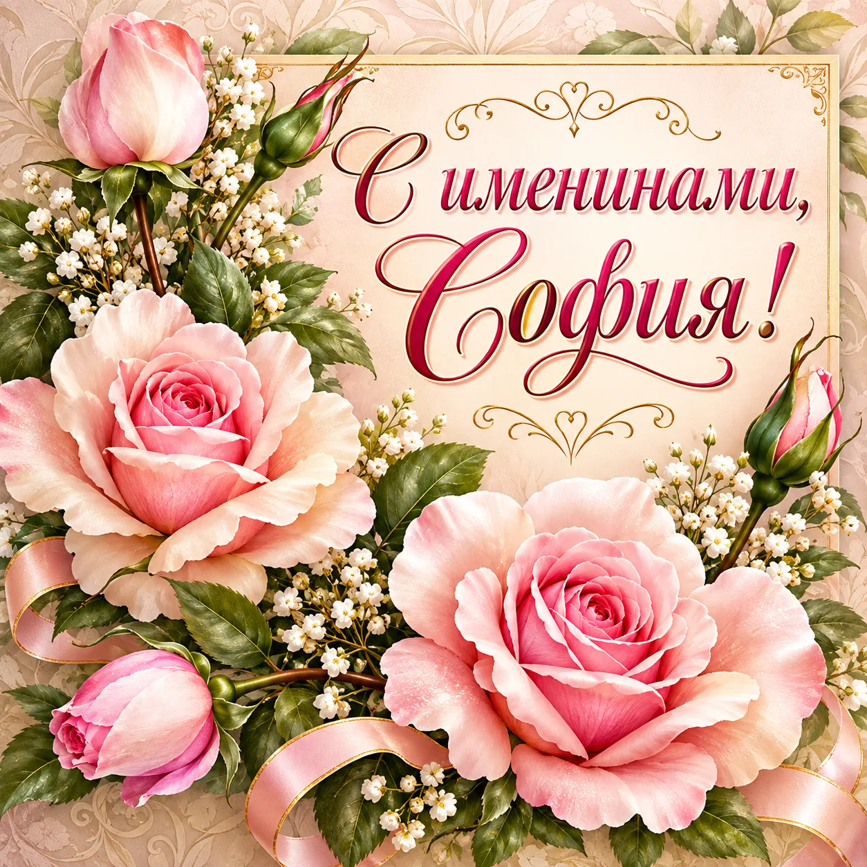 С именинами, София! 🌹