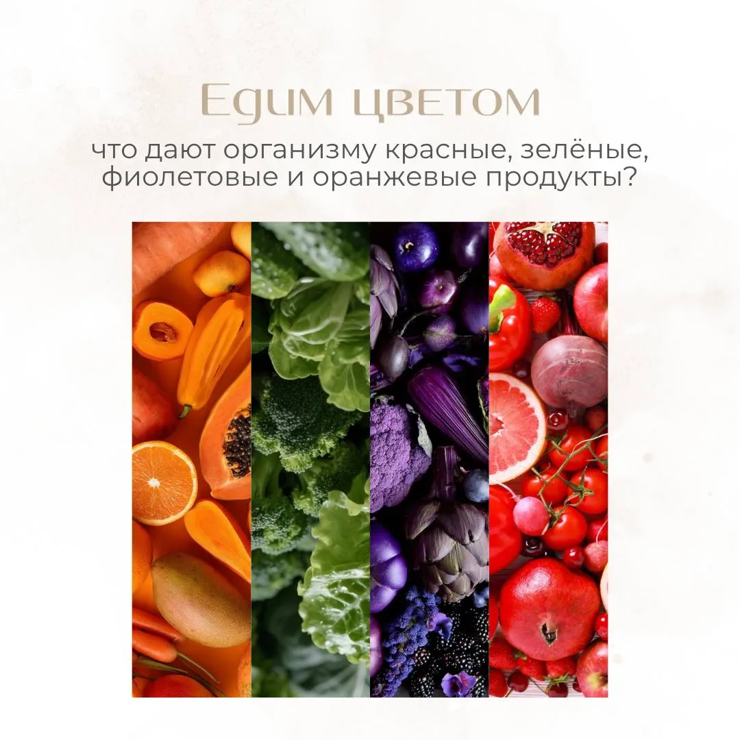 А вы знали, что цвет овощей и фруктов связан с содержащимися в них растительными пигмен...