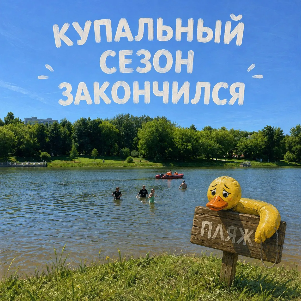Купальный сезон в столичном регионе подошёл к концу, сообщили в Гидрометцентре 🛑