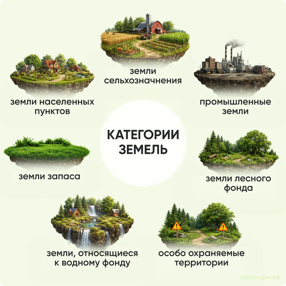 Какие бывают категории земель