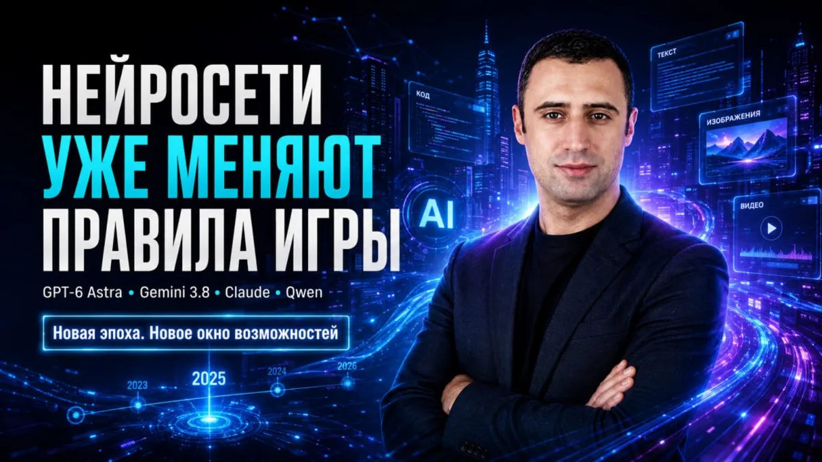 ⚡️ Если вы до сих пор откладывали изучение нейросетей — время пришло.
