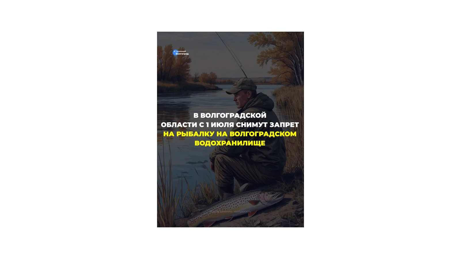 С 1 июля снимут запрет на рыбалку на Волгоградском водохранилище! 👏😍