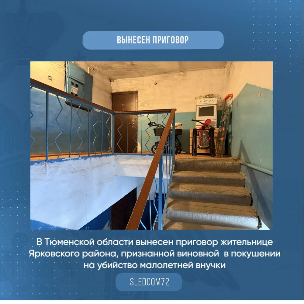 В Тюменской области вынесен приговор жительнице Ярковского муниципального округа, призн...