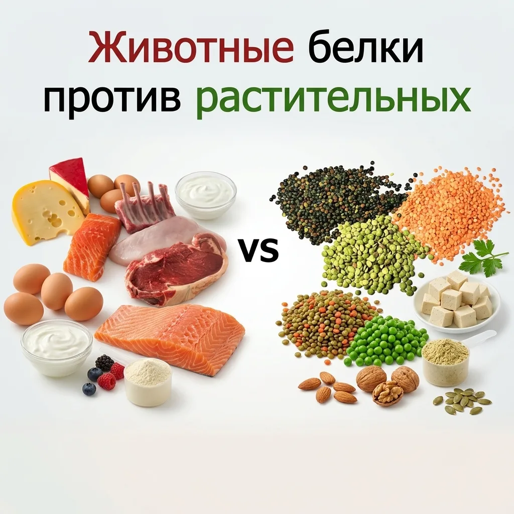 🤓 Итак, животный белок против растительного. 
Что легче усваивается, когда тебе уже «чуть за 40», а
