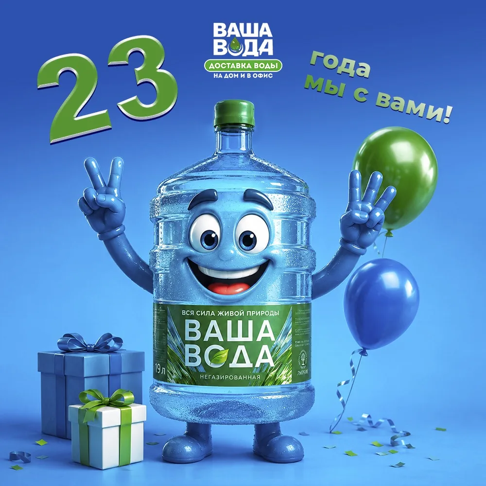 Сегодня наш день! Нам 23 года, и каждый из них — с вами 💙

Мы не просто разливаем воду. Мы растем, 