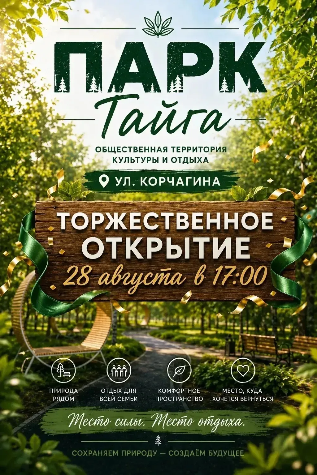 Приглашаем всех на открытие парка!