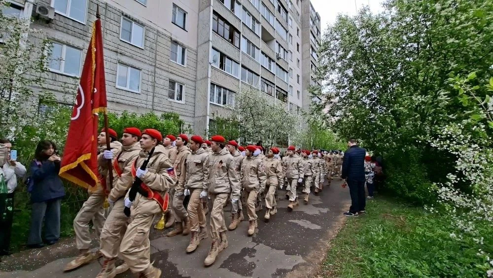 ✅В канун великого дня, Дня Победы, 8 мая, юнармейцы отряда " Ястреб" приняли участие в Параде Победы