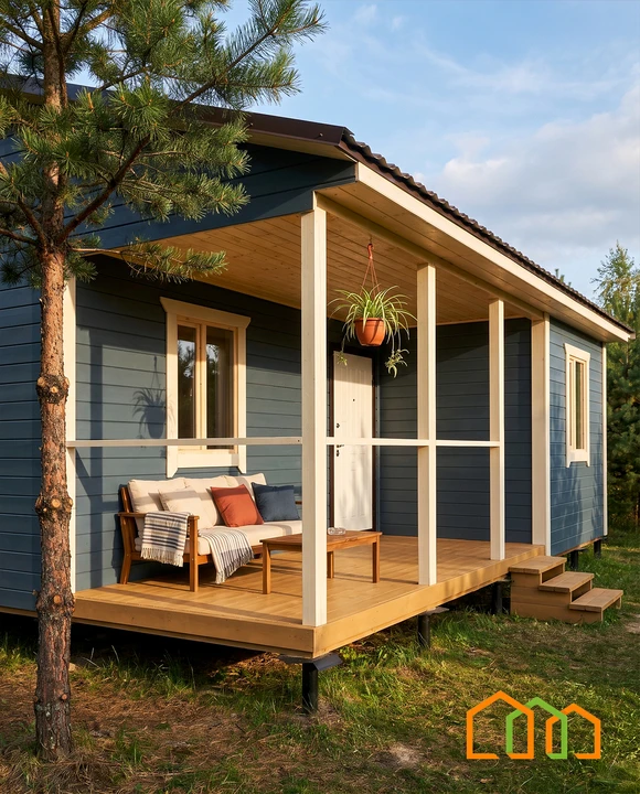 Дачный домик с террасой 6×8 м — 990.000₽