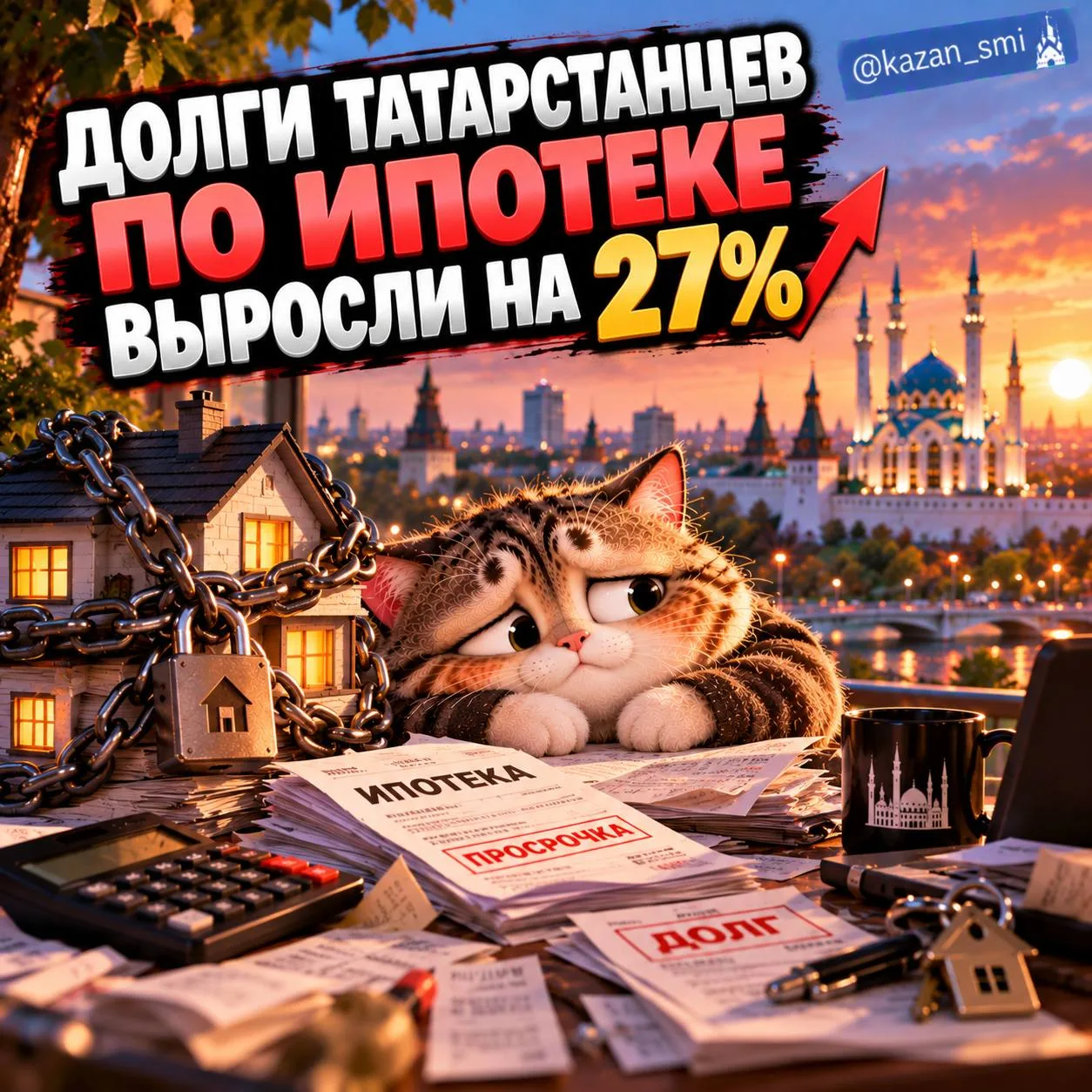 Долги татарстанцев по ипотеке выросли на 27%