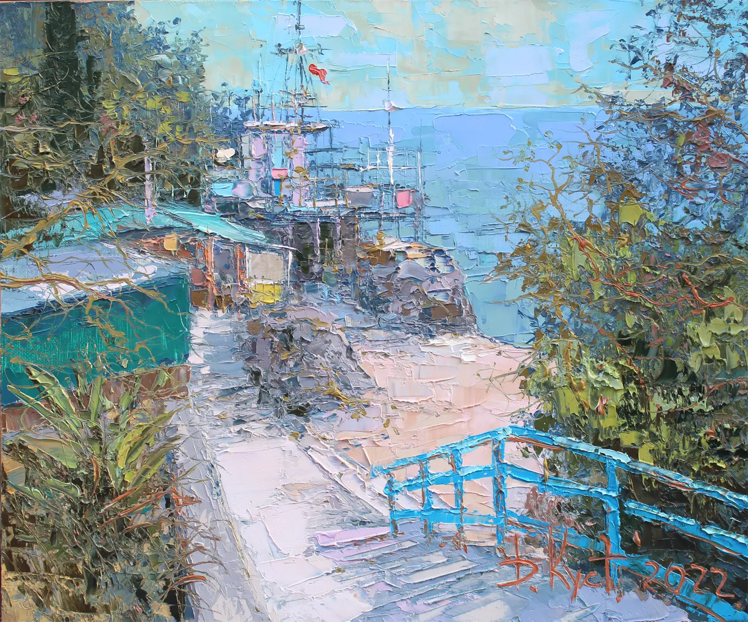 Дмитрий Кустанович
На пляж. Из серии «Крым»
50x60 см, холст, масло, 2022