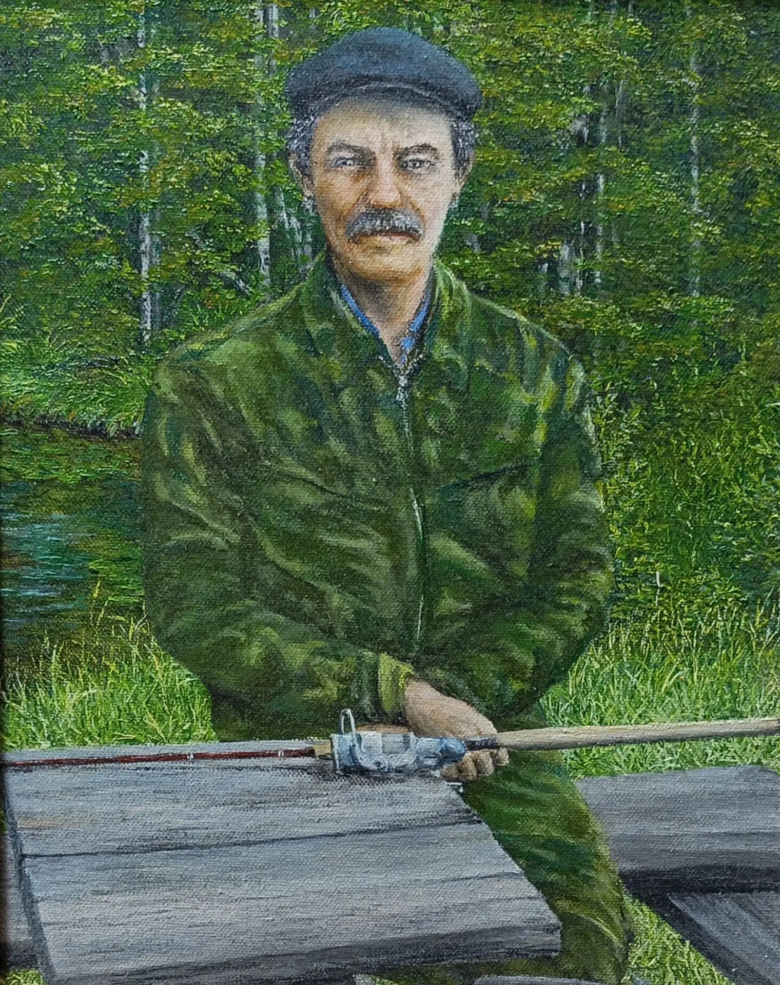 (57),,Дома", холст, масло, 2018г.
