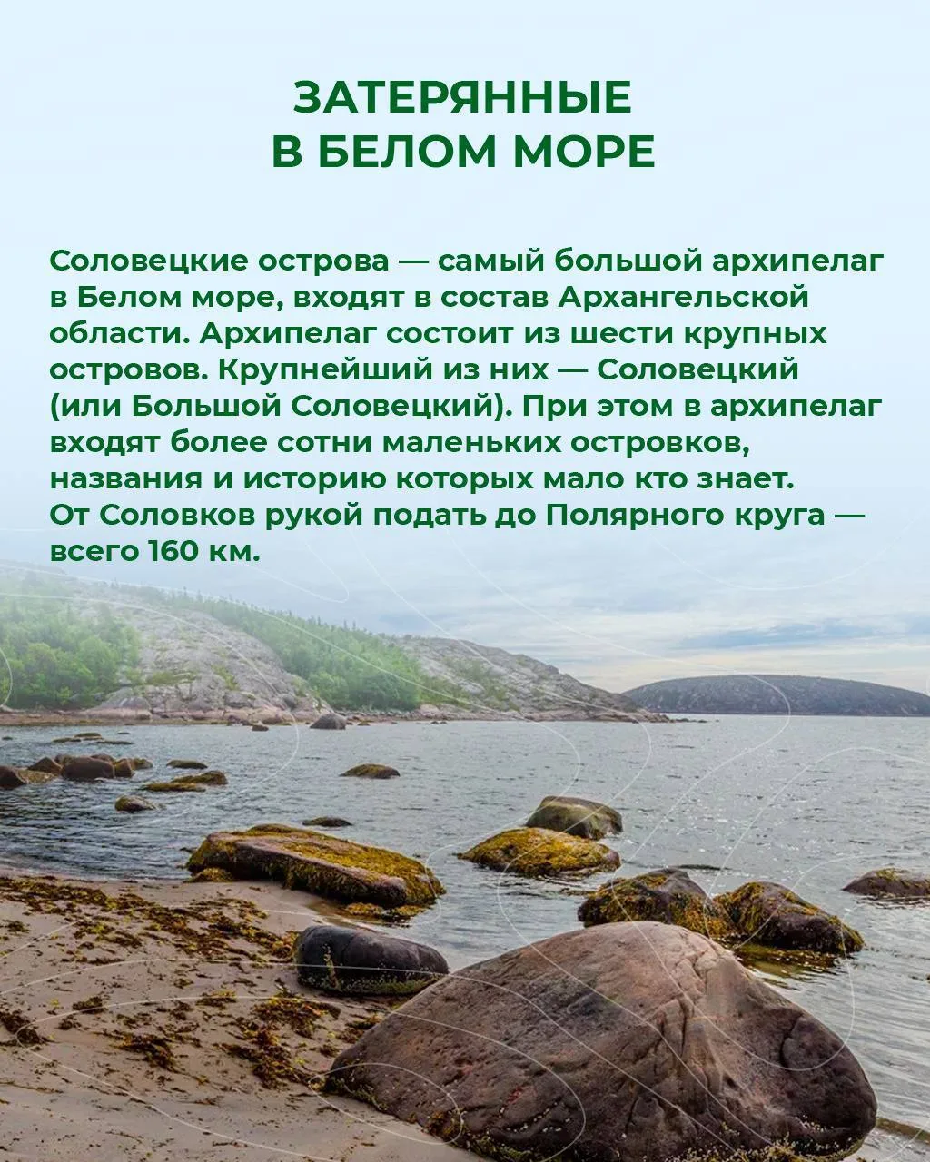 Затерянные в Белом море: белые ночи на Соловках

Собрали все самое интересное о Соловецких островах 