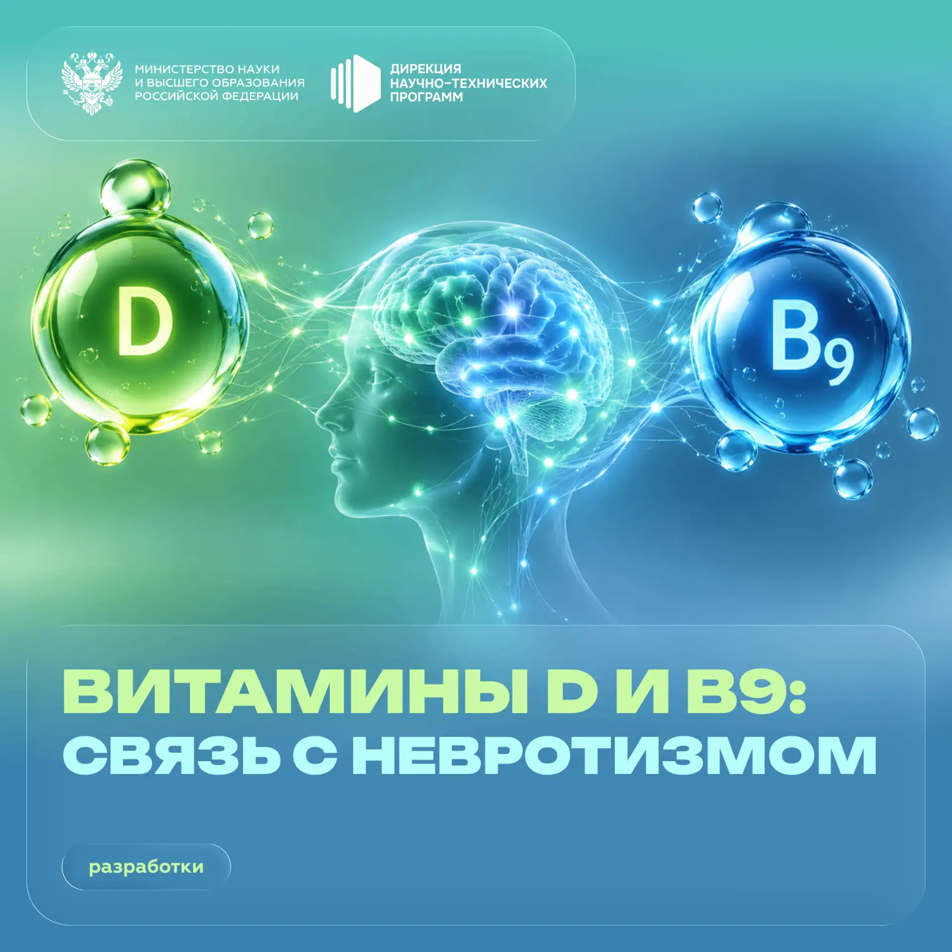 Генетика витаминов D и B9 и невротизм: новое исследование