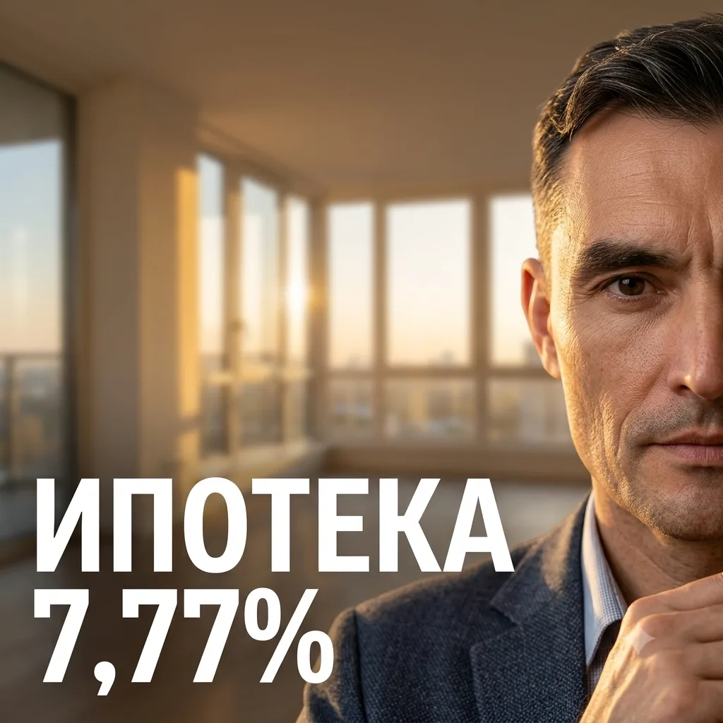 💸Ипотека под 7,77% на 7 лет.
