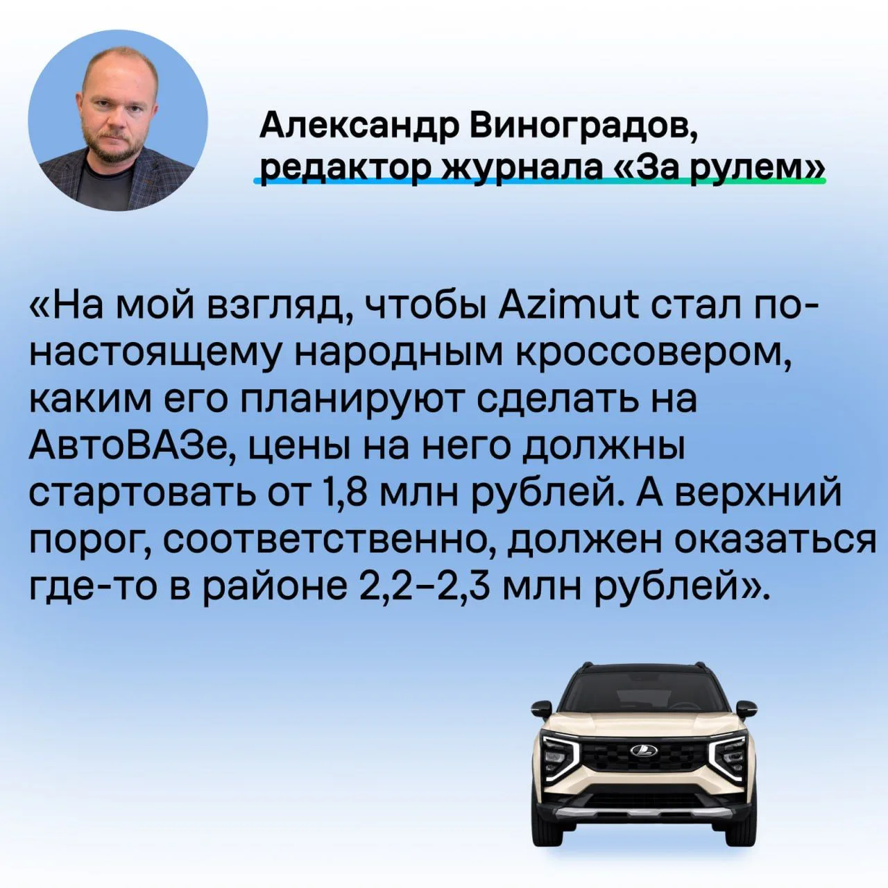 Сколько будет стоить Lada Azimut: мнение экспертов