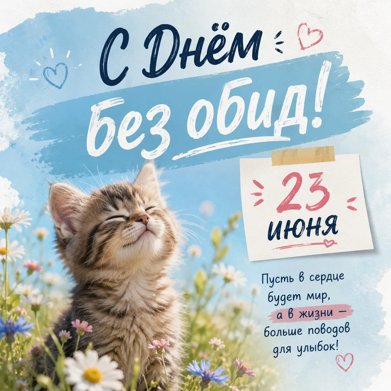 С Днём без обид! 💞