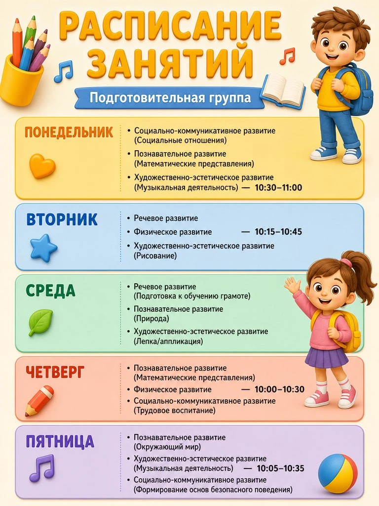 ▎Подготовительная группа — важный шаг на пути к школе 🎓