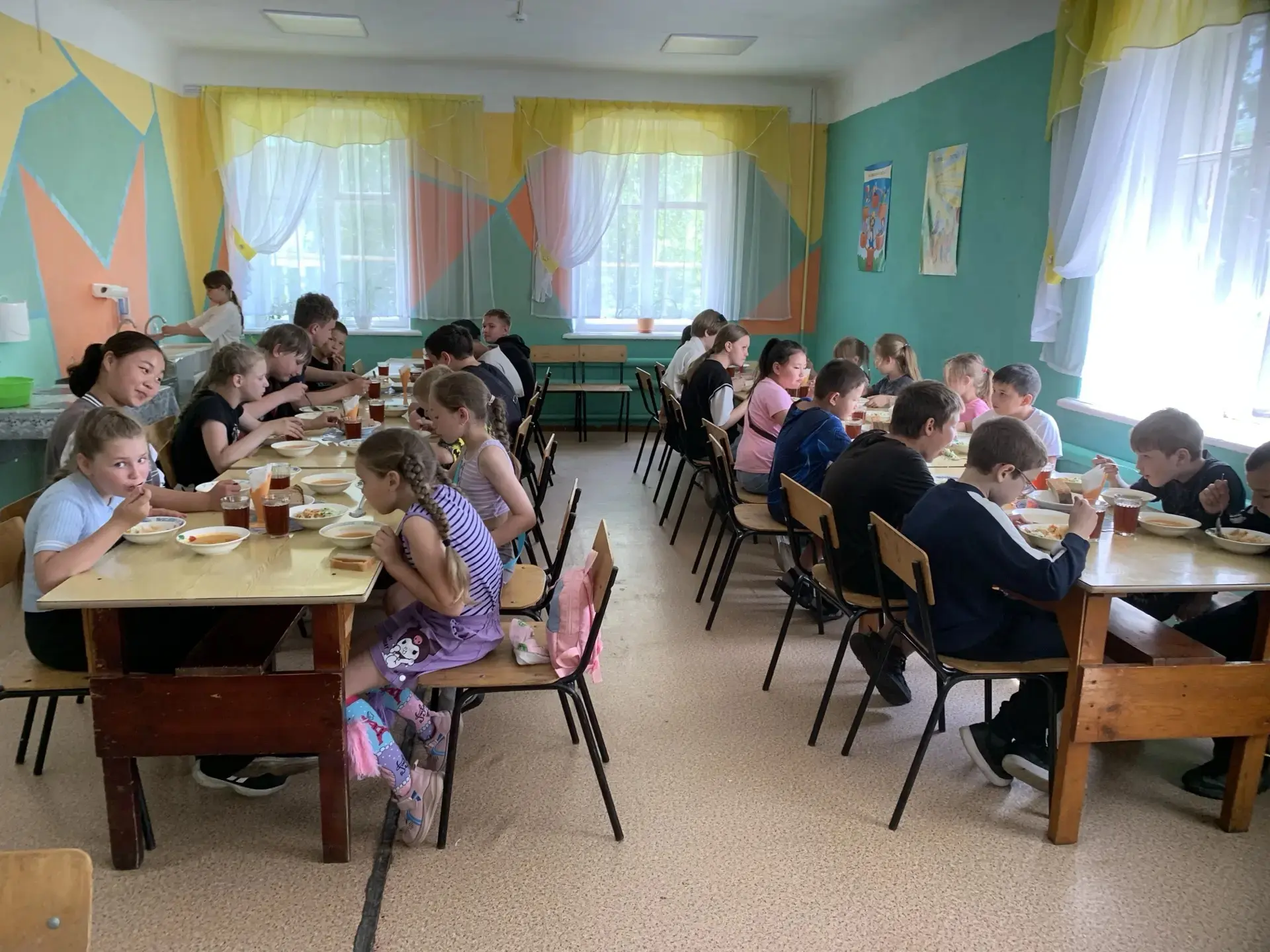 ☀️🌤️ 20‑й день летнего пришкольного оздоровительного лагеря начался, как всегда, с утренней зарядки