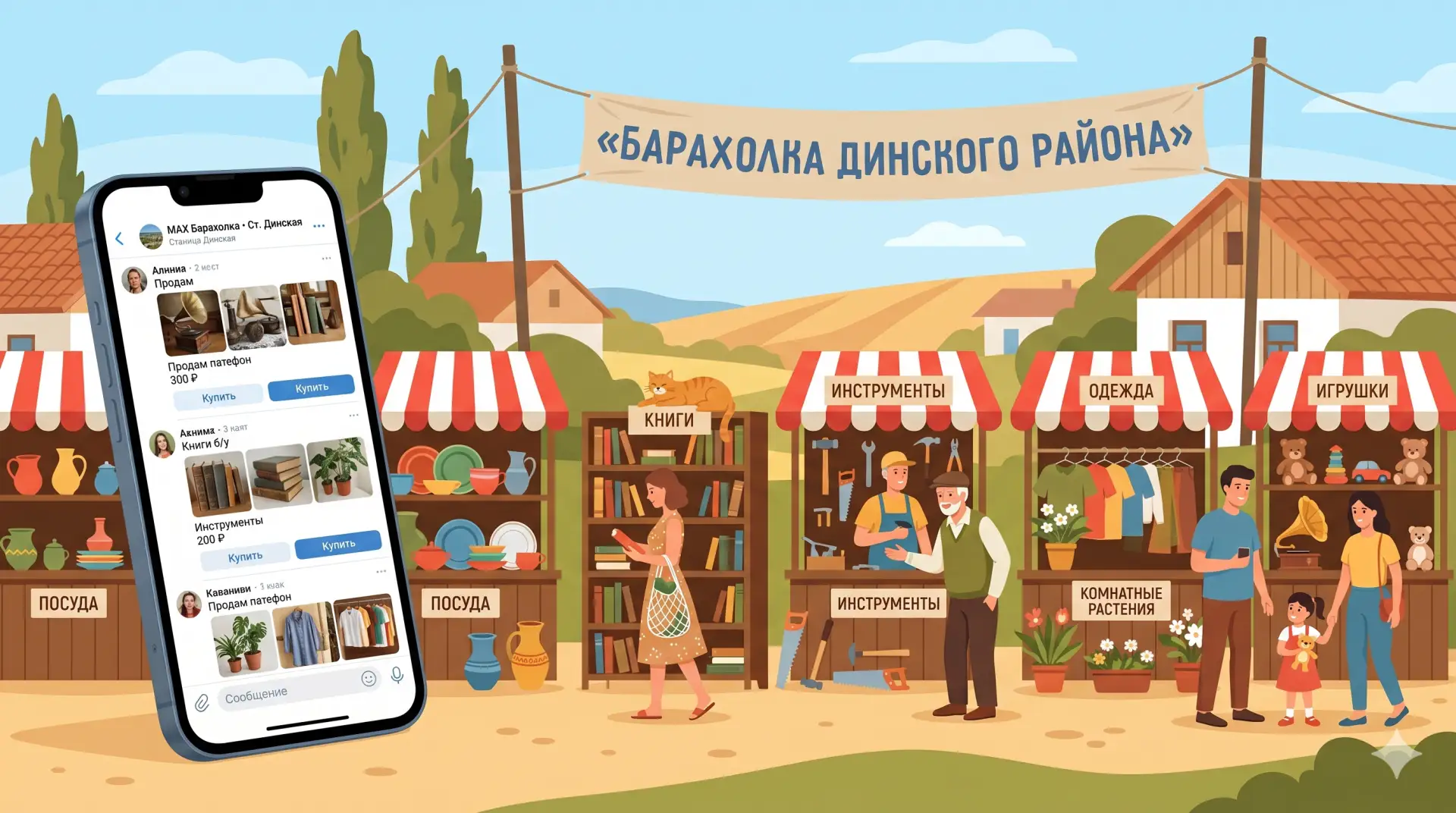 🛒 БАРАХОЛКА ДИНСКОГО РАЙОНА — в MAX!