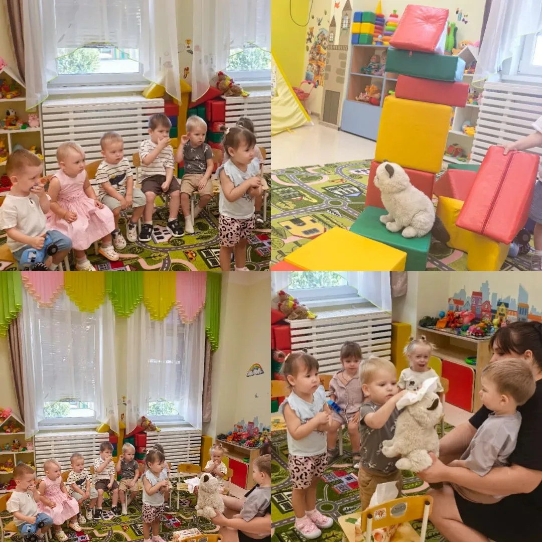 Сегодня в гостях ясельной группы был котик Жалейка — он специально пришёл, чтобы помога...