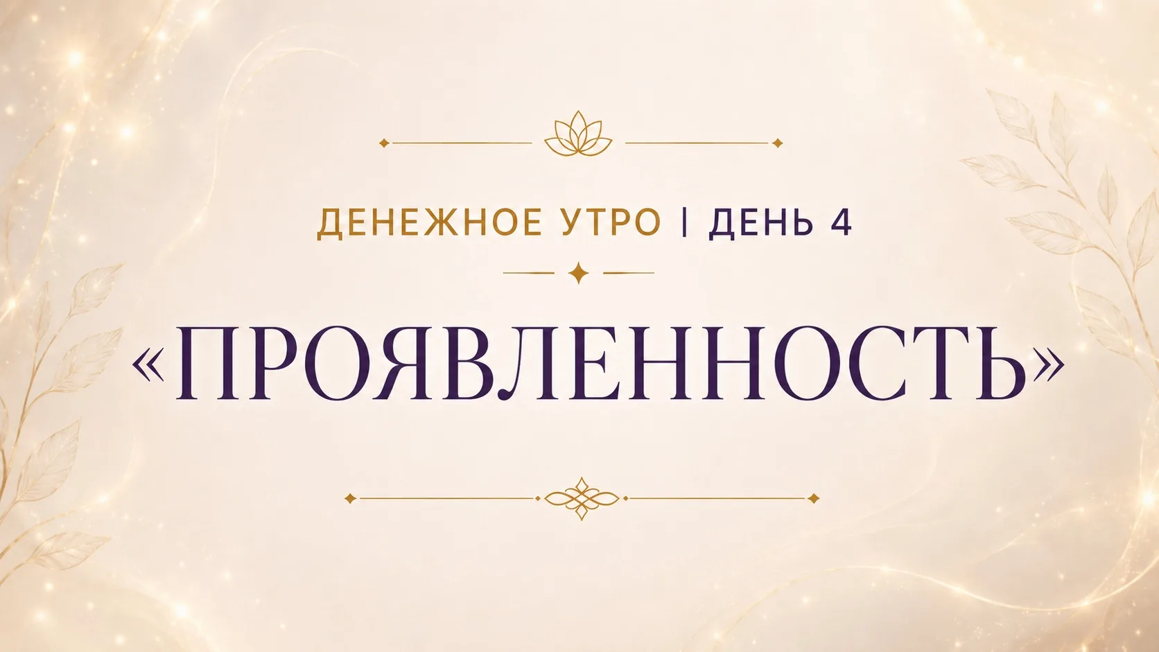 Денежное утро | День 4