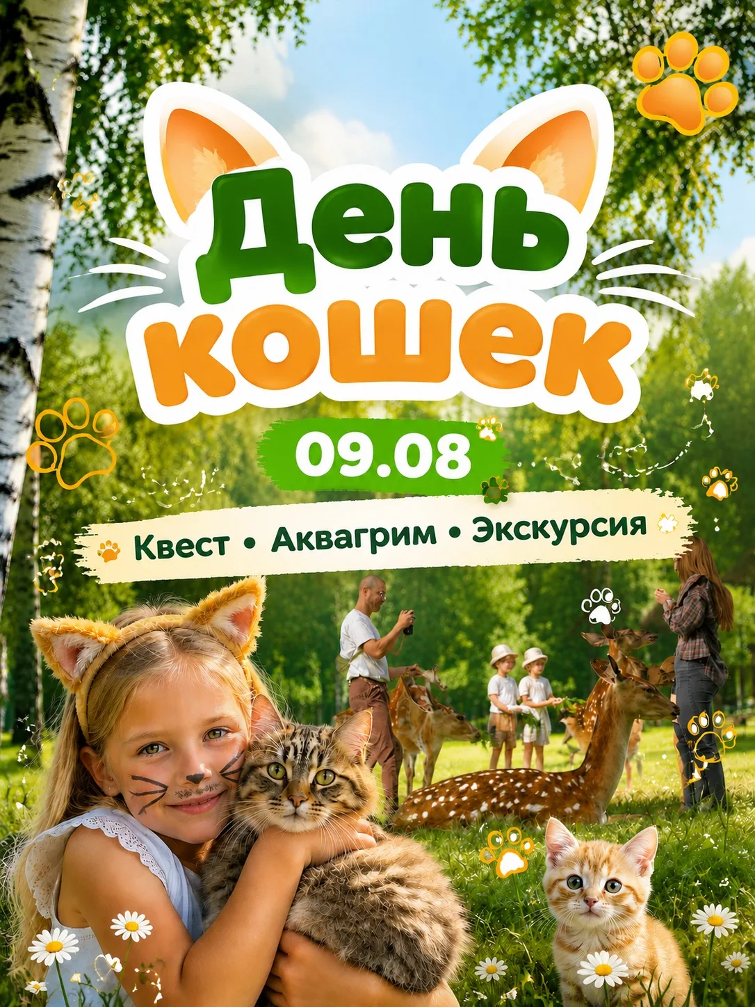 🐱 09.08 — День кошек в загородном комплексе!