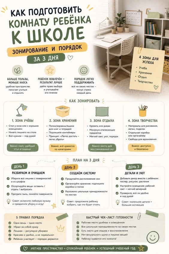 «Готовимся к новому учебному году не спеша и с умом! 🎒