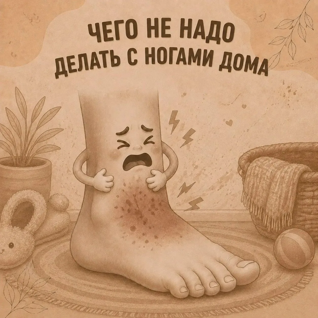 🚫 ЧЕГО НЕ НАДО ДЕЛАТЬ С НОГАМИ ДОМА
