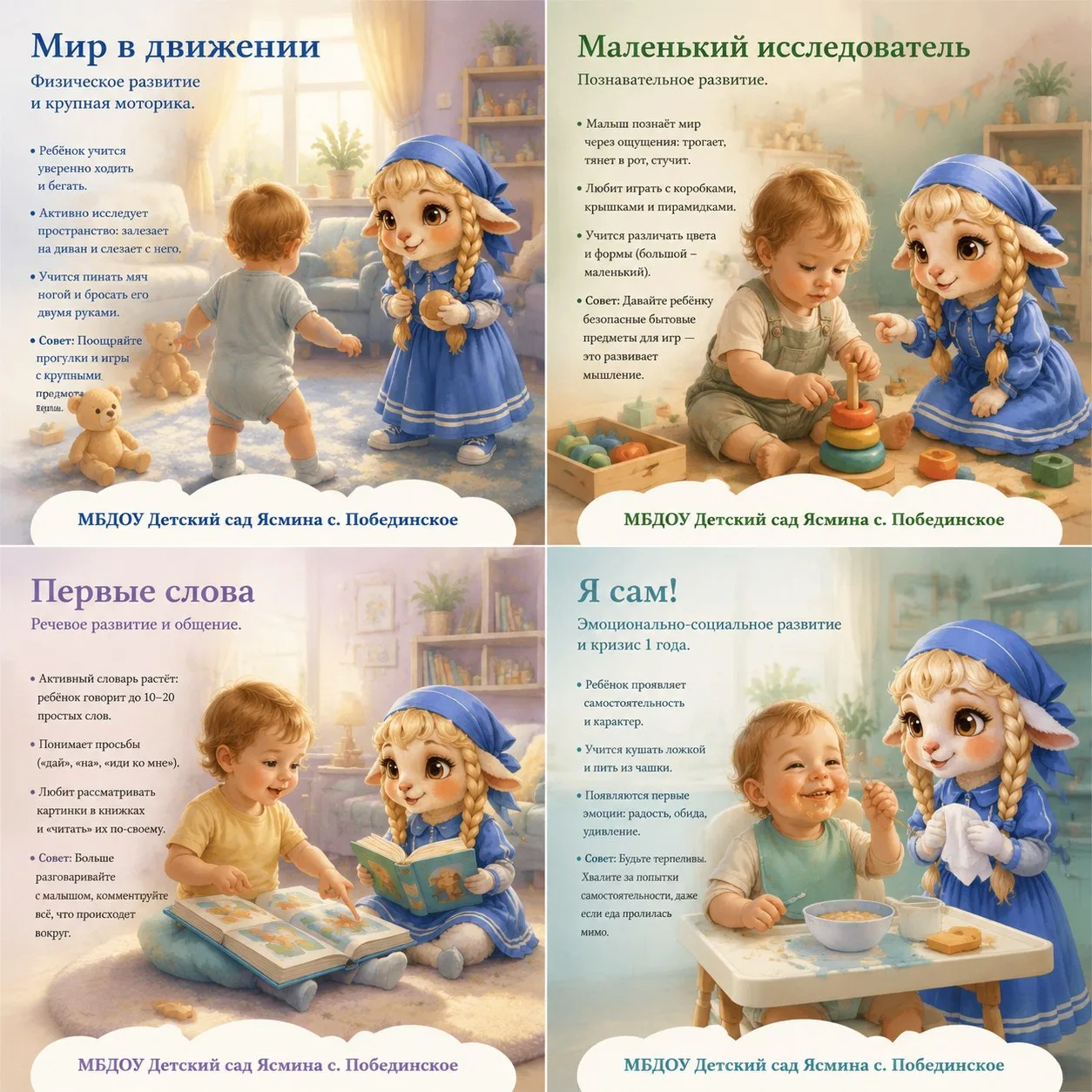 🌱 Растём вместе: важное о детях от 1 до 2 лет