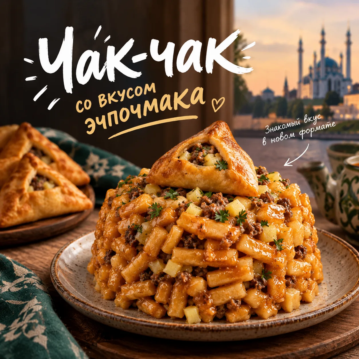 Эчпочмоти, шоколадный эчпочмак, напитки со вкусом губадии и чак-чака… Что дальше? Чак-ч...
