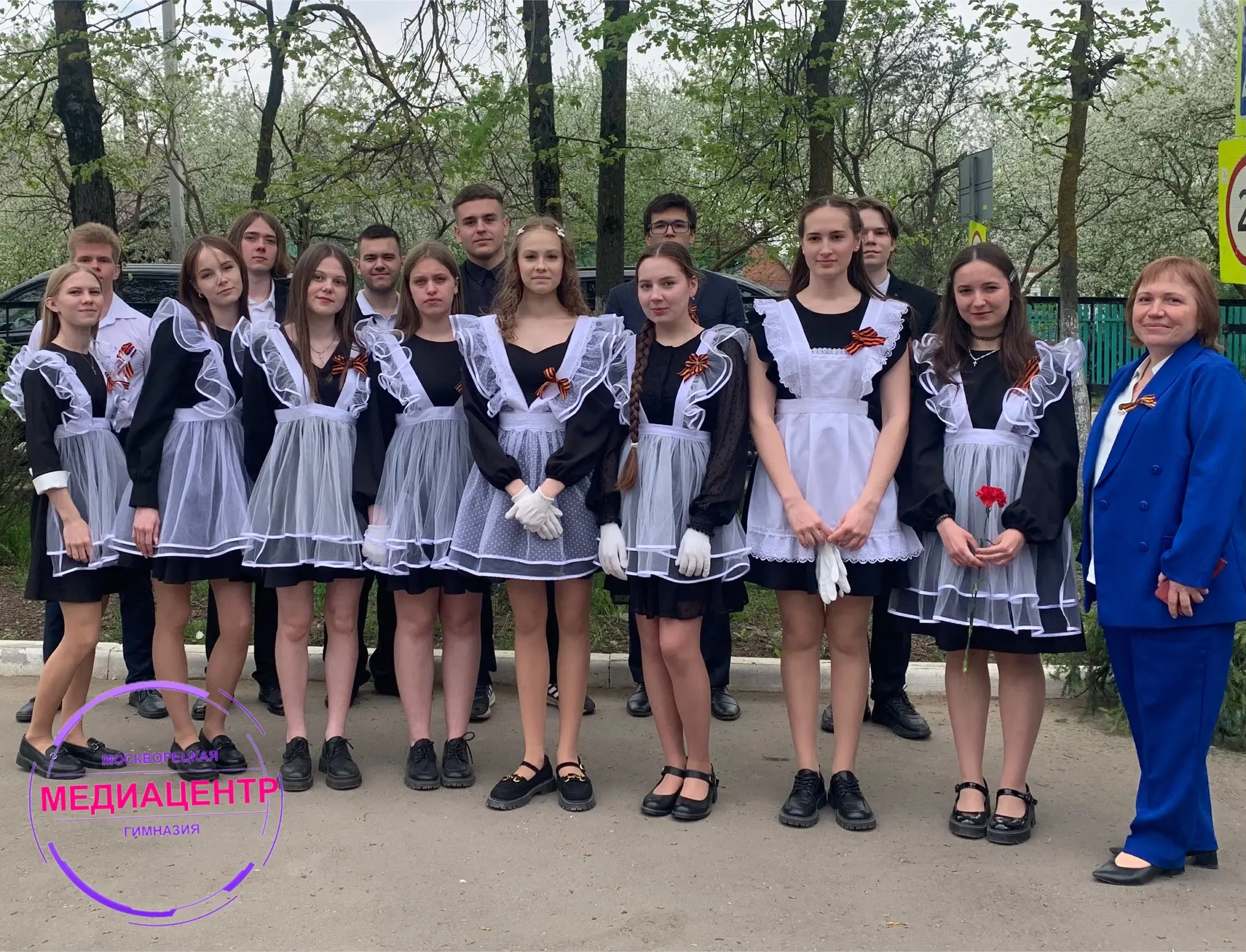 🌟Сегодня, накануне Дня Победы, в МОУ «Москворецкая гимназия» прошел митинг, посвященный 81-годовщине