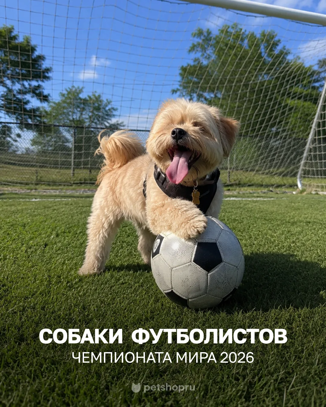 Ну что за милота! И, конечно, делаем ставки: кто выиграет кубок в этом году? ⚽️🐶