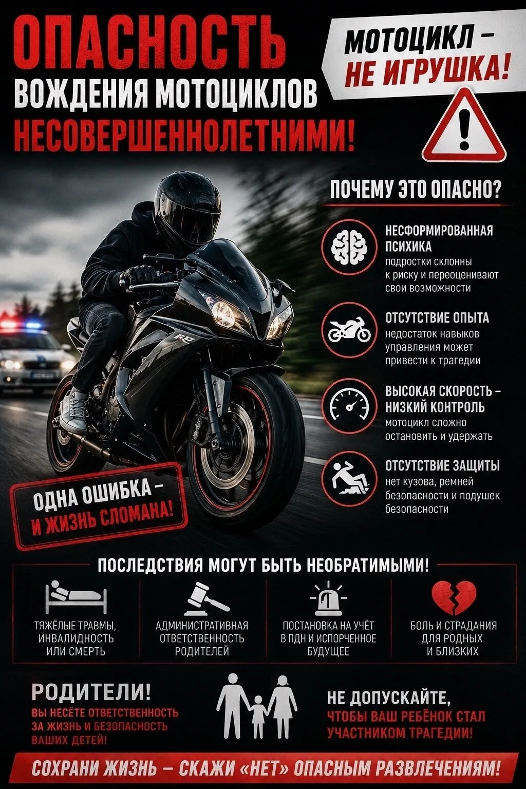 📌Дорога не прощает ошибок!

Это суровая истина, которая справедлива для всех участников движения. �