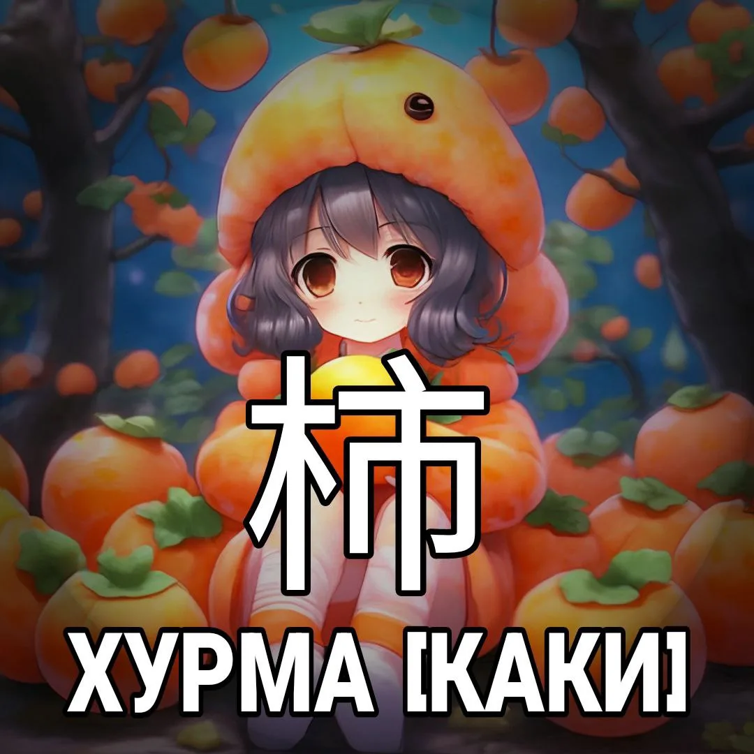 🌝 Хурма - 柿 [Каки] — род субтропических и тропических листопадных или вечнозелёных дер...