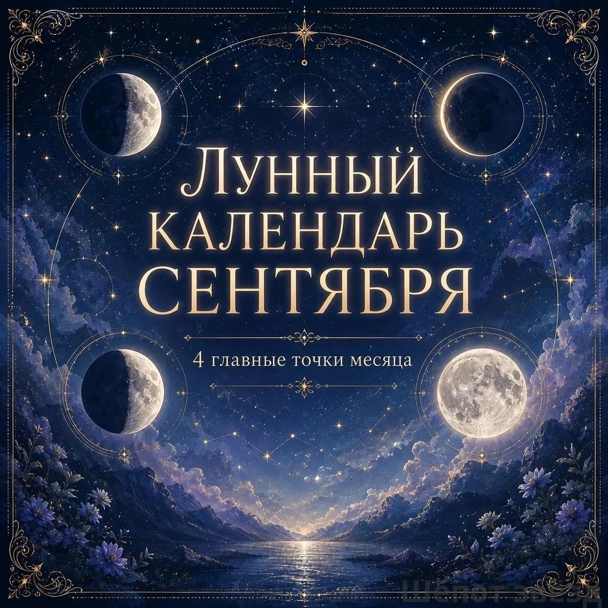 🌗 Лунный календарь сентября: 4 главные точки месяца