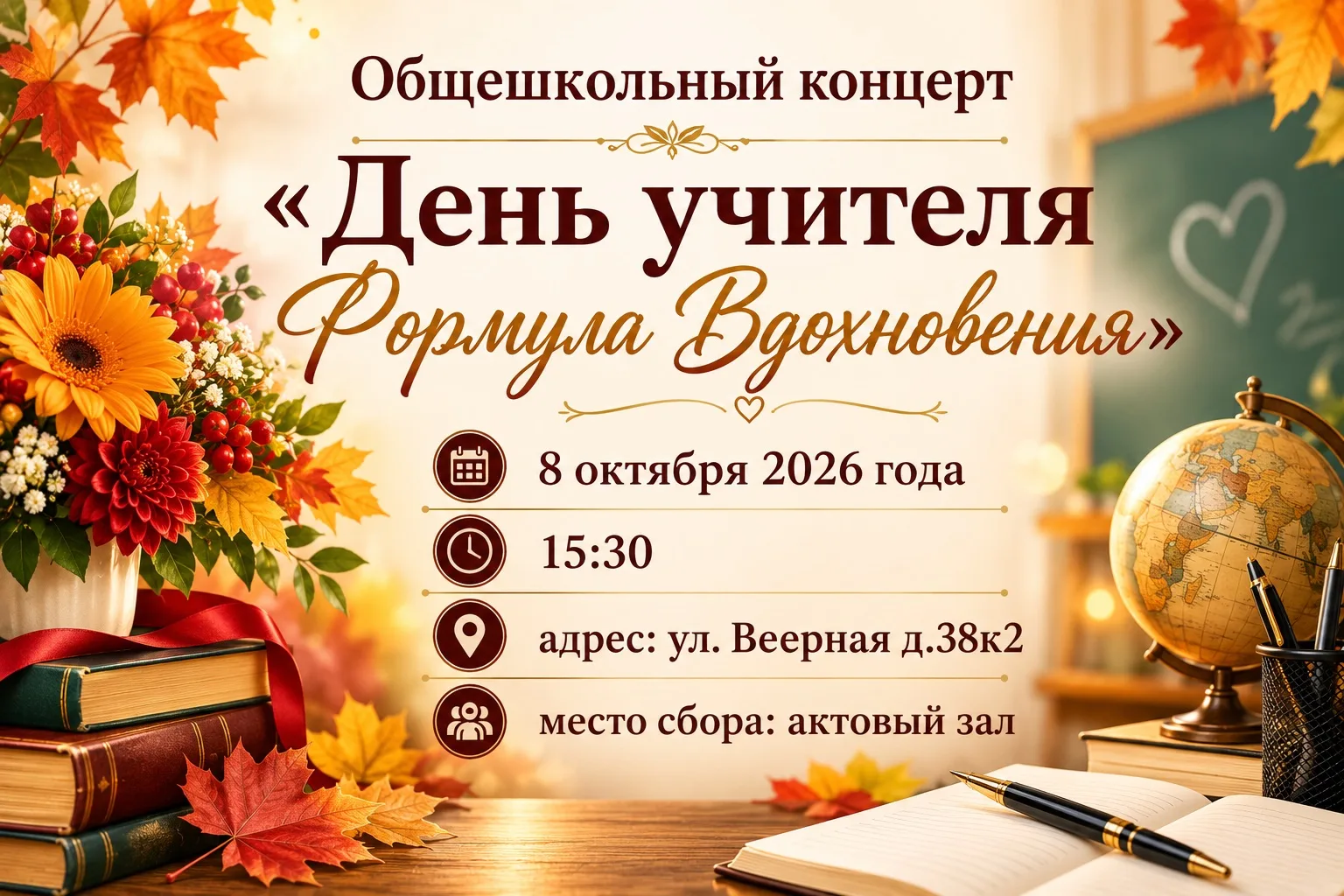 🎶 Праздничные концерты ко Дню учителя — не пропустите! 🎶