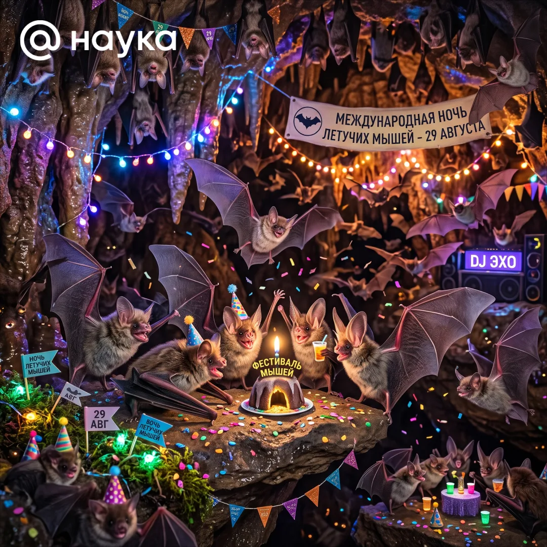 🦇 29 августа – Международная ночь летучих мышей