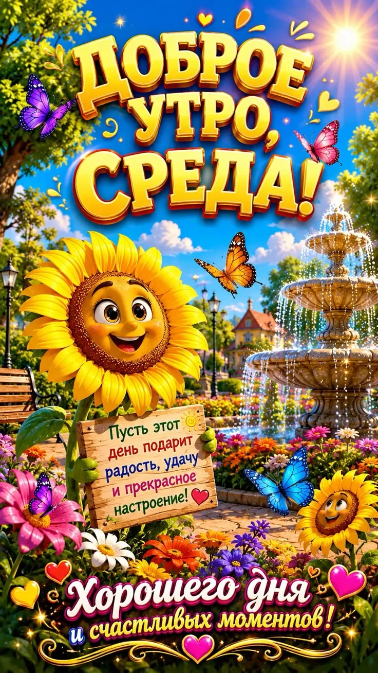 Пусть утро будет чудным, добрым, а день - везением наполнен! ☕🌞🌹
