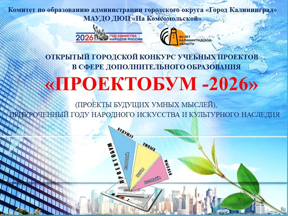 Юные калининградцы «взорвали» «ПроектоБУМ-2026»: флаг в 3D и более 70 идей
С 28 по 29 апреля 2026 го