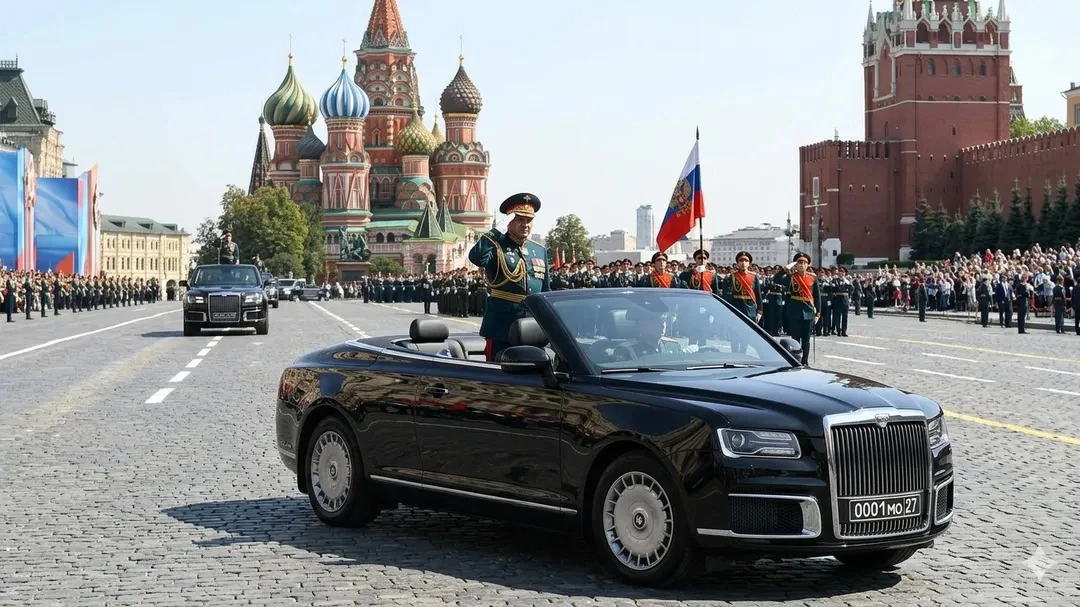 От коня Жукова до Aurus: как менялись кабриолеты на парадах Победы  Первый парадный кабриолет выехал