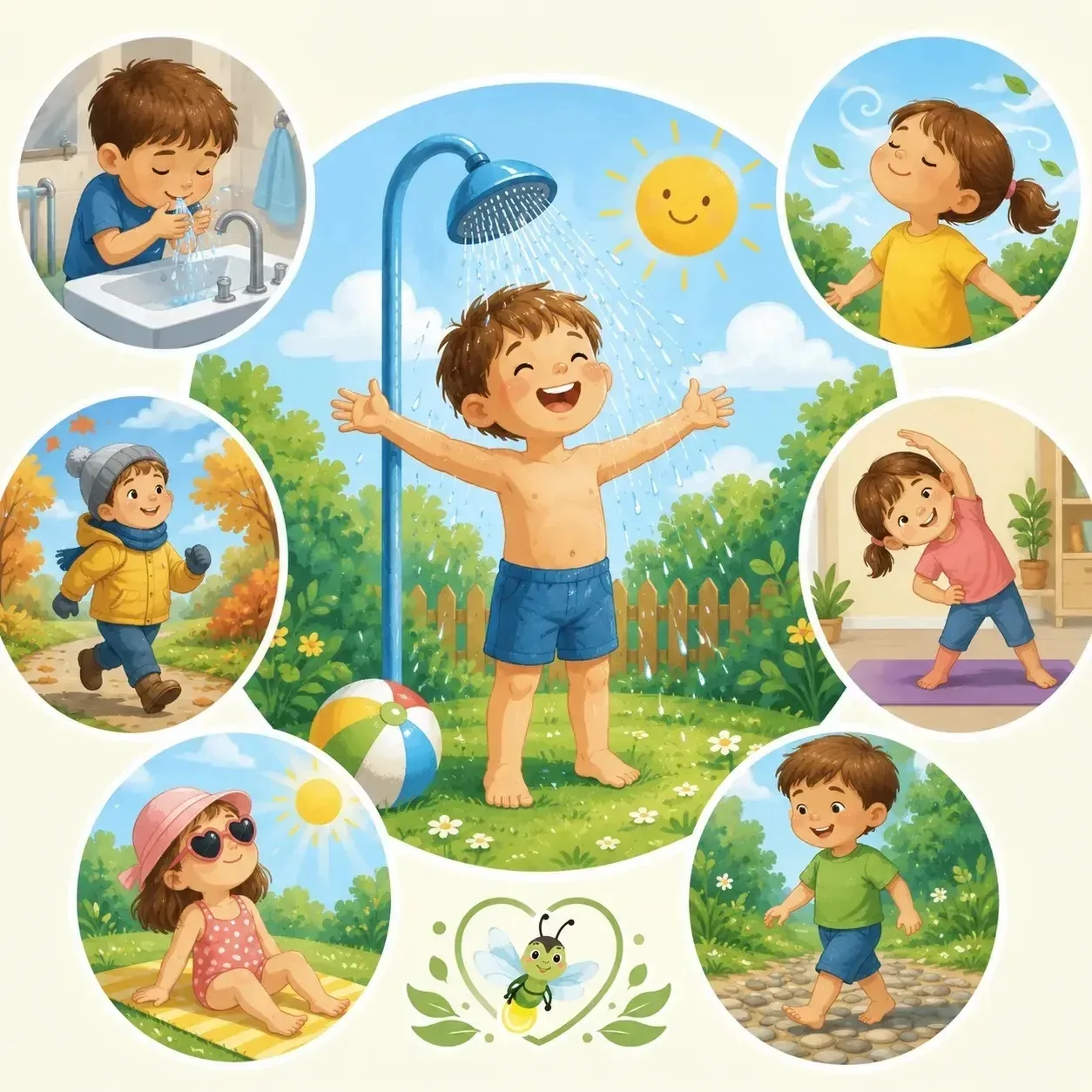 🌿 Закаливание — путь к крепкому здоровью! 🌞
Уважаемые родители!
Закаливание — это эффективный спос