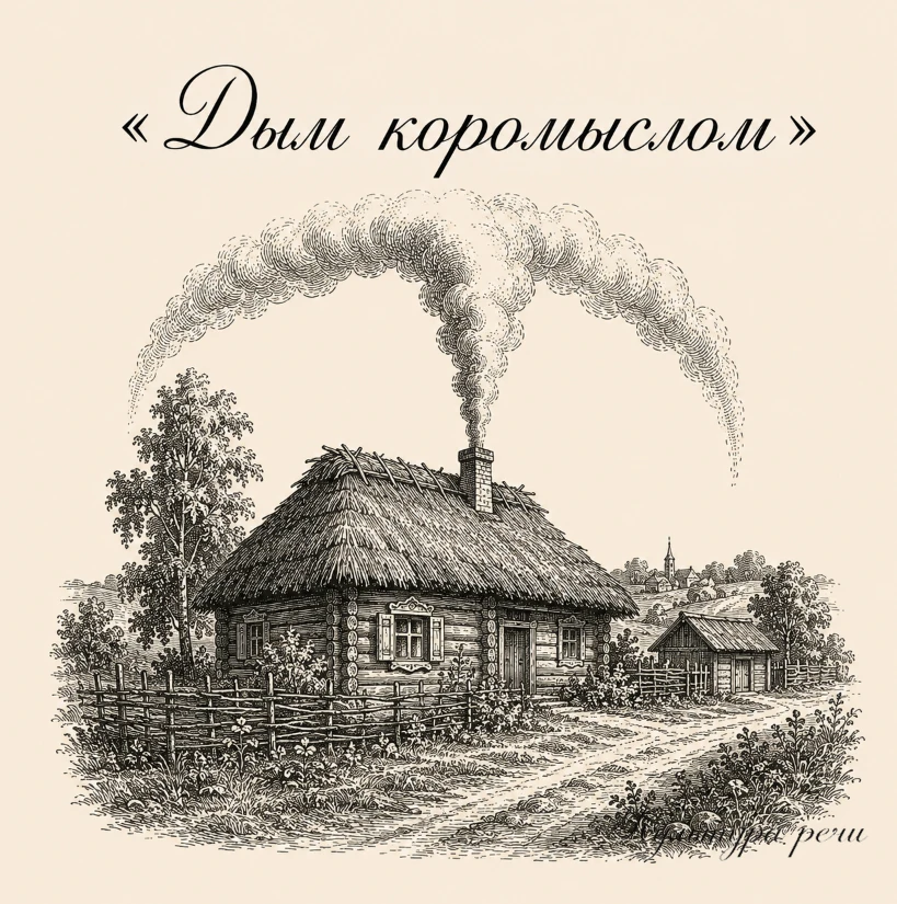 Дым коромыслом

Так говорят о шуме, суете, беспорядке или очень весёлой гулянке.
Выражение связано с