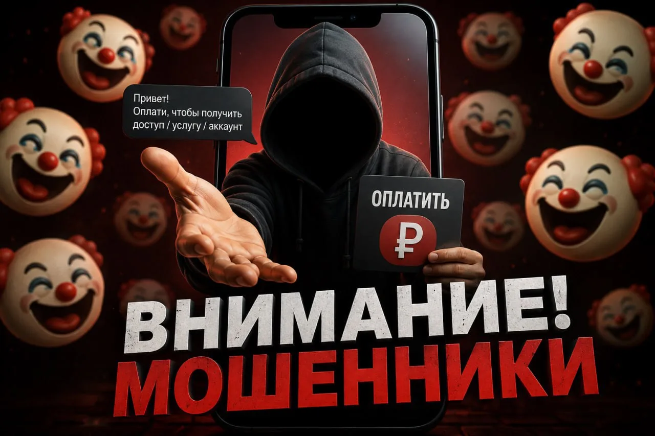 ‼️ ВНИМАНИЕ: МОШЕННИКИ ВЫДАЮТ СЕБЯ ЗА НАС