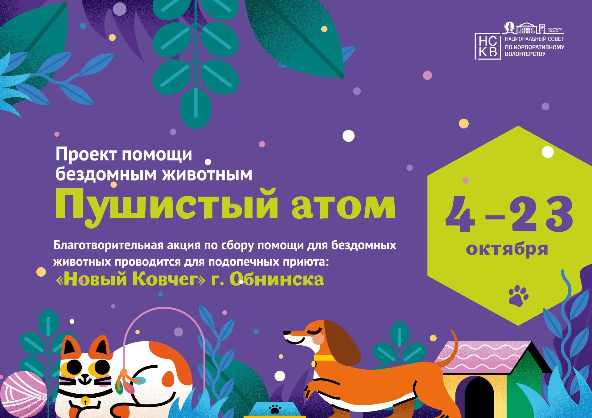 Пушистый атом: присоединяйся к акции 🐾